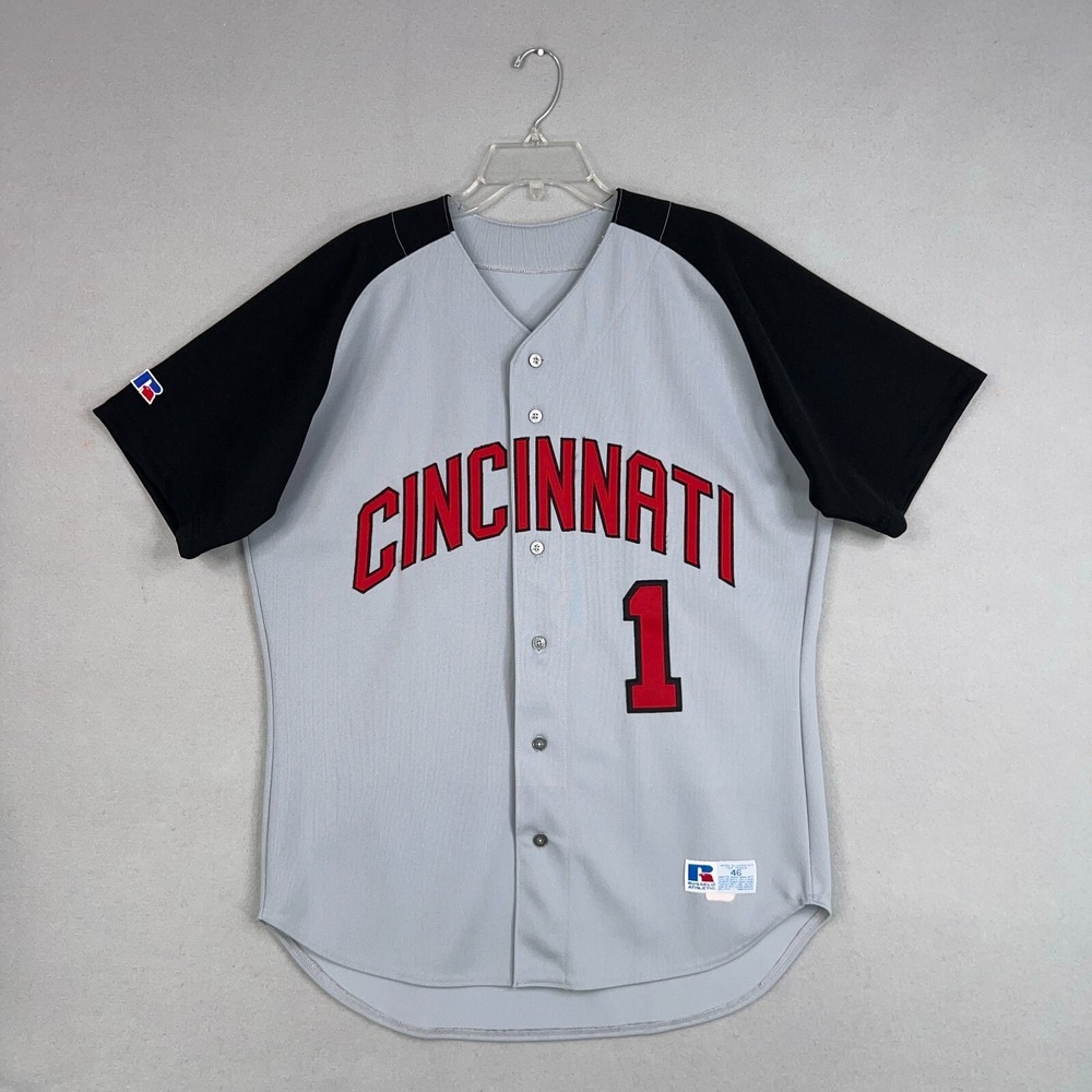 Vintage Cincinnati Bearcats Jersey Mens 46 Russell Athletic NCAA Baseball USA